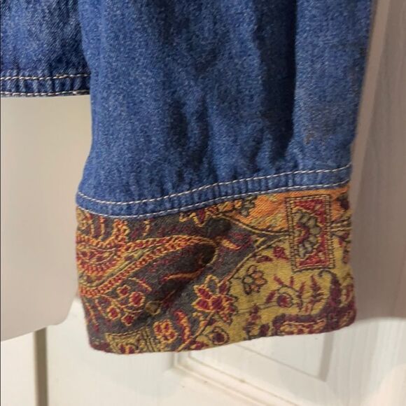 J. Jill Denim Out of the Blue Patchwork Jean Jacket See Measurements - Picture 10 of 15